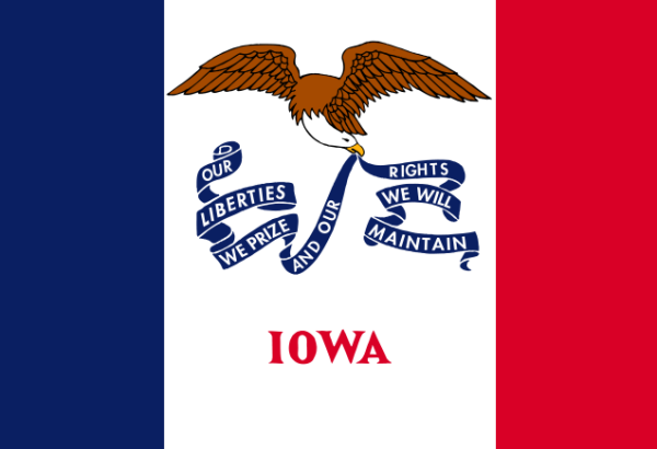 Flagge von Iowa