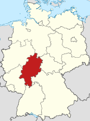 Lagekarte Hessen